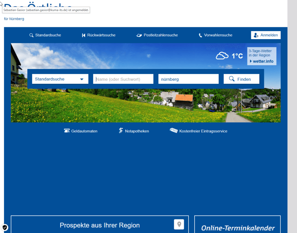 Branchenverzeichnis-Das Örtliche