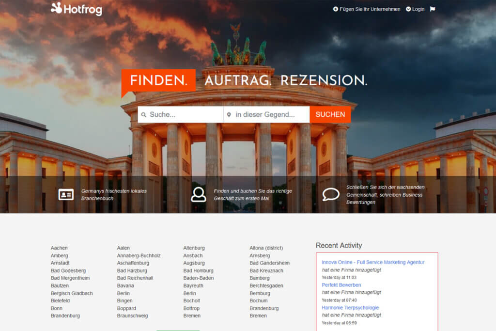 Branchenverzeichnis-Hotfrog