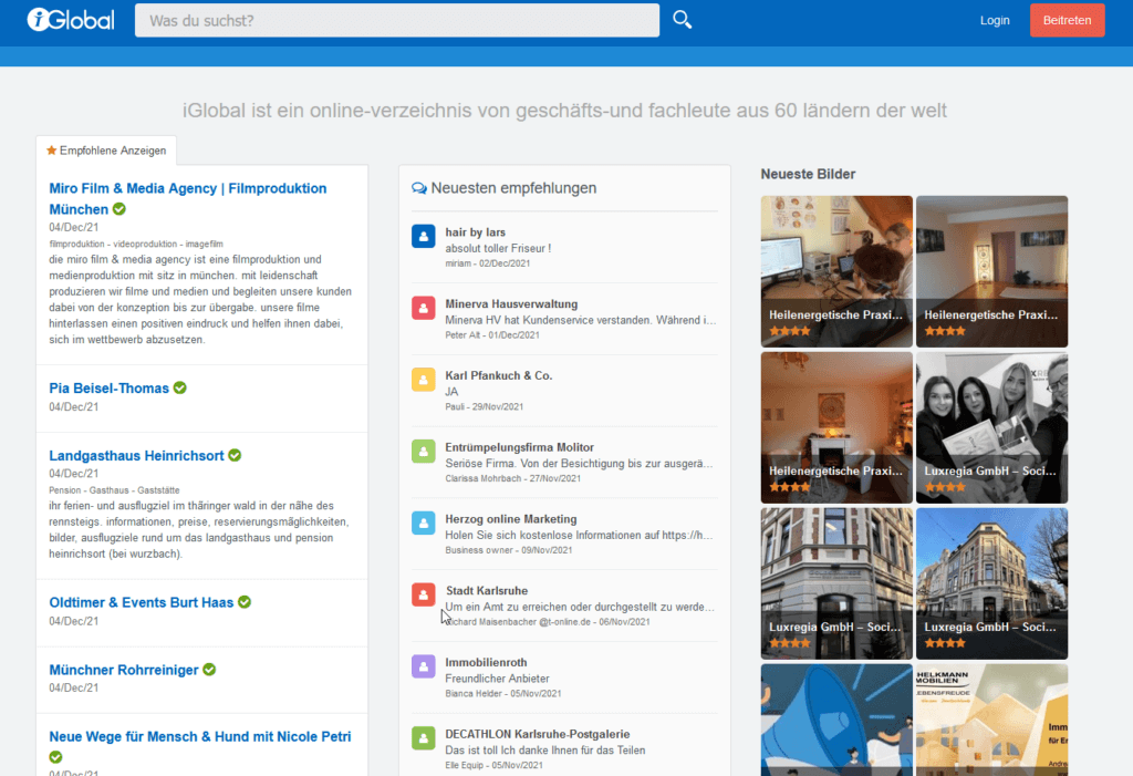Branchenverzeichnis-iGloba
